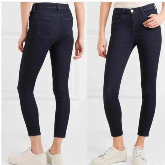 L'Agence Margo High Rise Skinny Dark Wash Eclipse Size 26 - Picture 1 of 8
